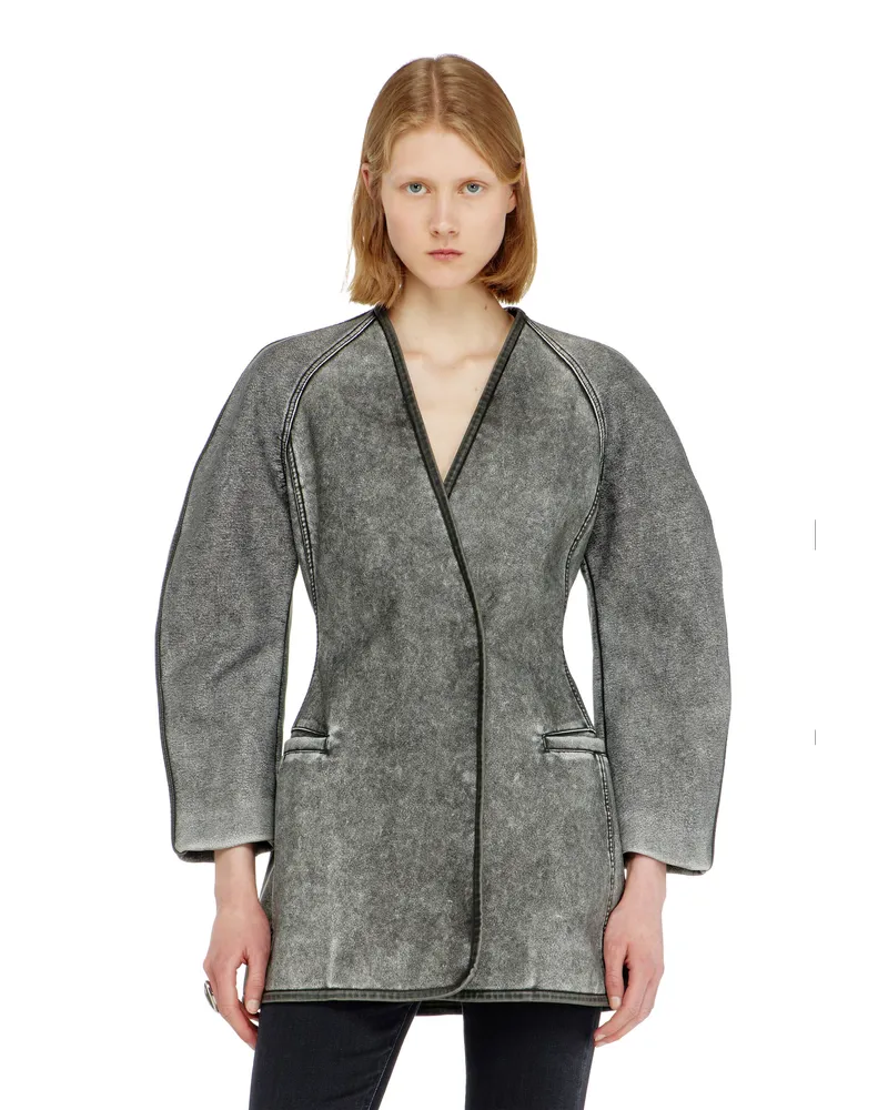 Diesel Cardigan-Jacke mit Kokonärmeln - Jacken - Damen - Grau Grau