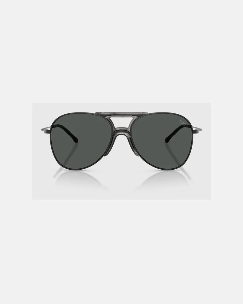 Diesel Pilot-Sonnenbrille - Sonnenbrille - Unisex - Schwarz Schwarz