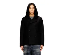 Cabanjacke aus gefilztem Wollgemisch - Winterjacken - Herren - Schwarz