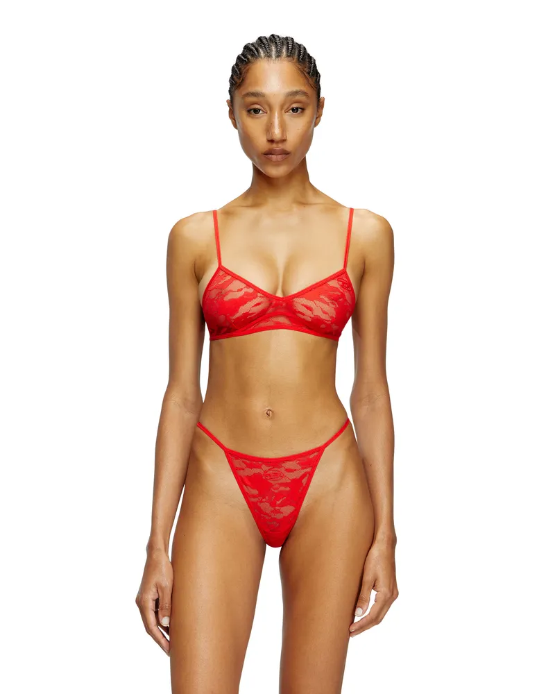 Diesel BH aus Stretch-Camo-Spitze - BHs - Damen - Rot Rot