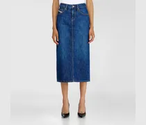 Denim-Midirock - Röcke - Damen - Blau