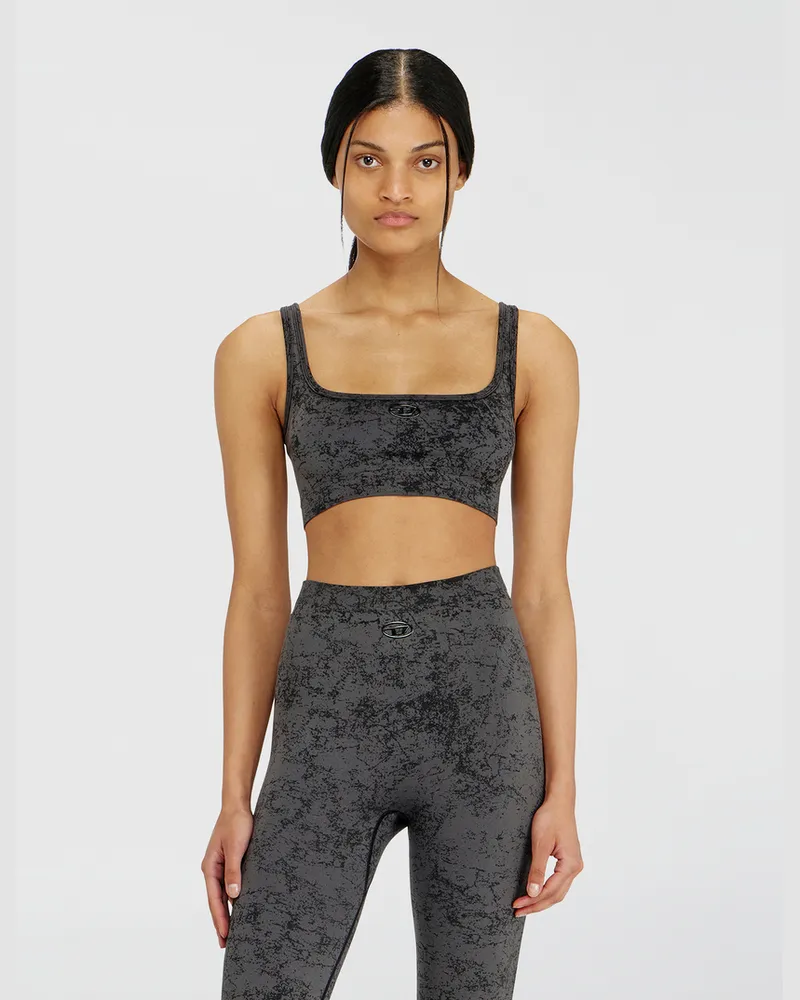 Diesel Sport-BH mit Utility-Print - BHs - Damen - Grau Grau