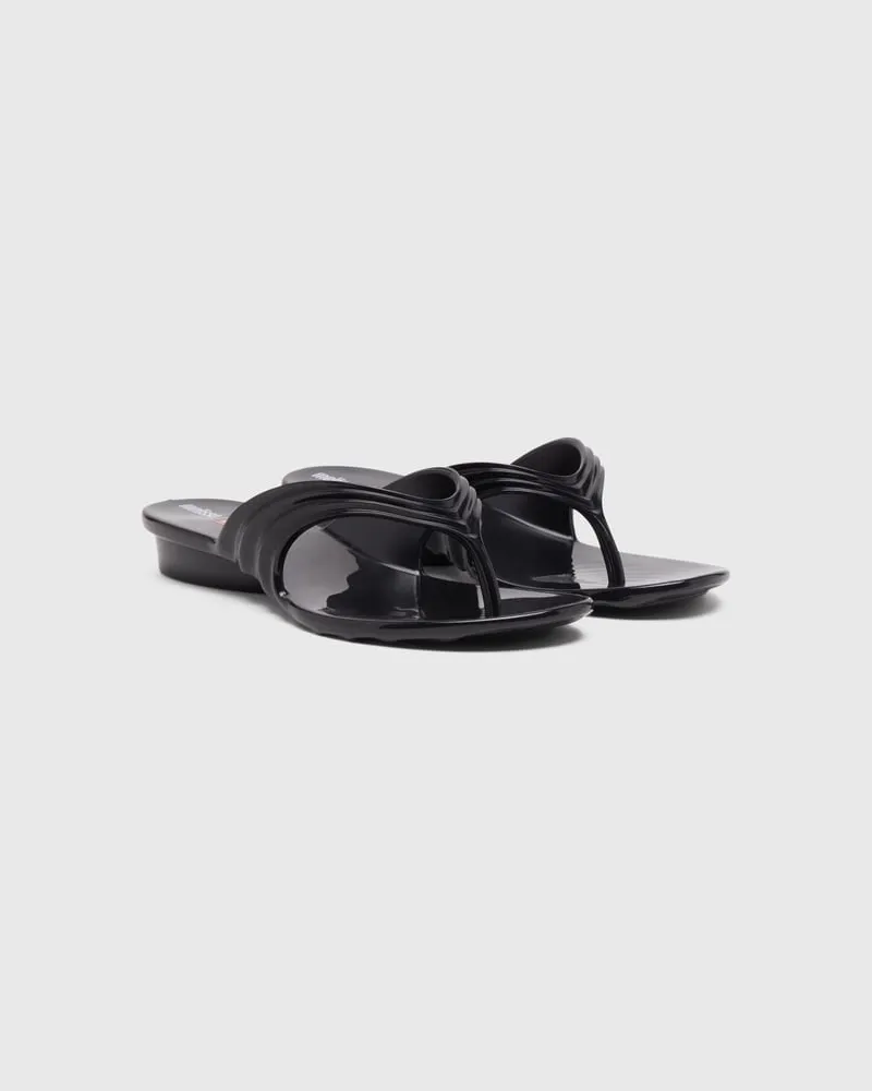 Diesel Künstlerisch gestaltete Flip-Flops aus Melflex - Sandalen - Damen - Schwarz Schwarz