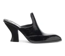 D-Luffy - Mules im Lackleder im Western-Stil - Mokassins und Mules - Damen - Schwarz