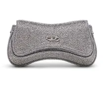 Play-Mini Crossbody-Tasche mit Kristall - Schultertaschen - Damen - Silber