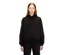 Sweatshirt aus Baumwolle mit Oval D Logo - Sweatshirts - Damen - Schwarz