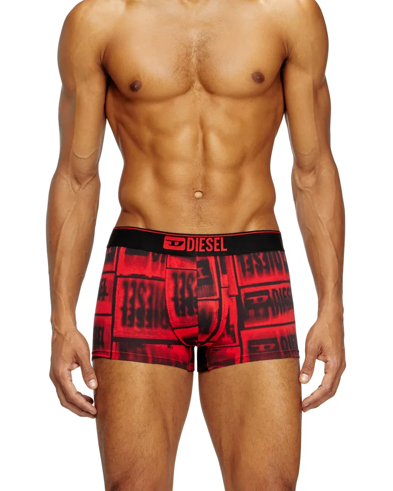 Diesel Retropants mit verblasstem Logo-Print - Boxershorts - Herren - Rot Rot