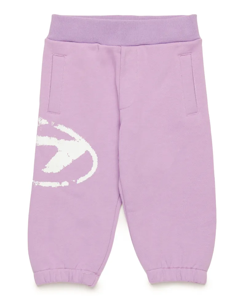 Diesel Sweathose mit vielgetragenem Oval D-Logo - Hosen - Unisex - Violett Violett