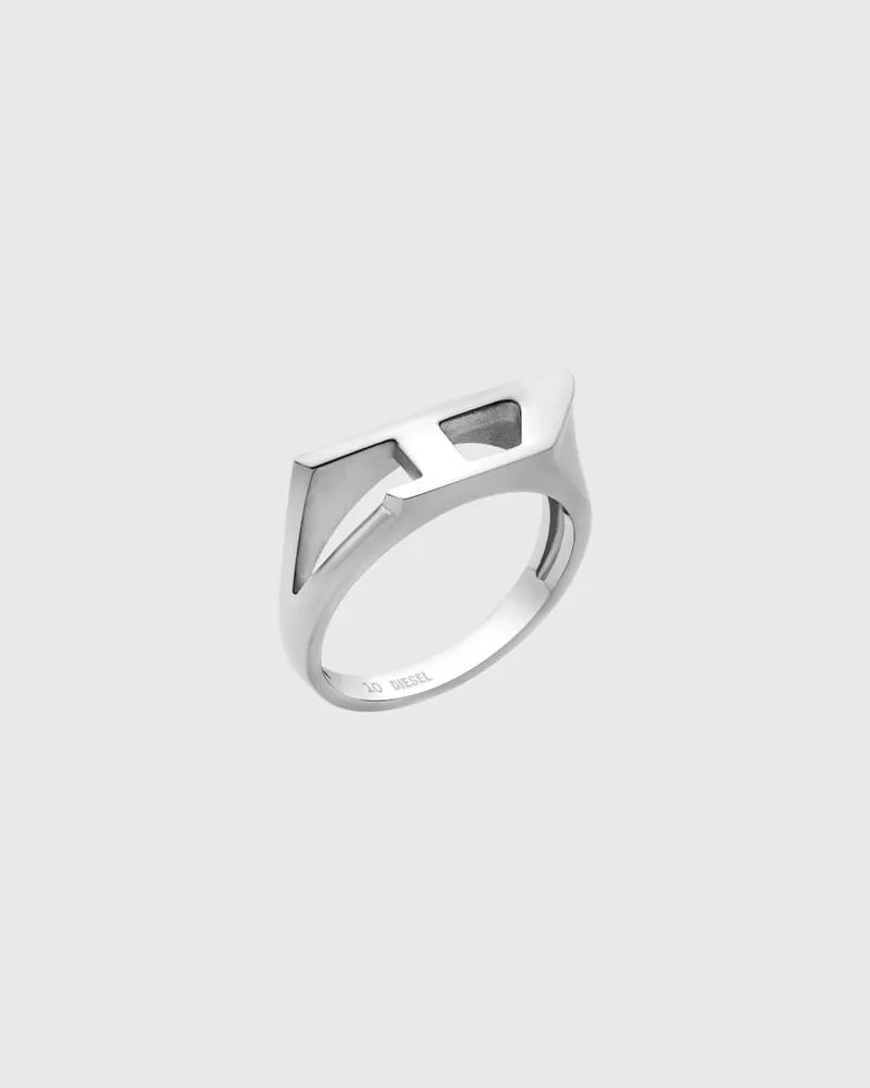 Diesel Siegelring aus Edelstahl - Ringe - Unisex - Silber Silber