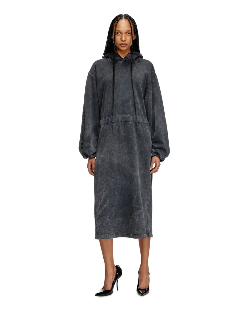 Diesel Ballonförmiges Midi-Kleid mit Kapuze - Kleider - Damen - Grau Grau