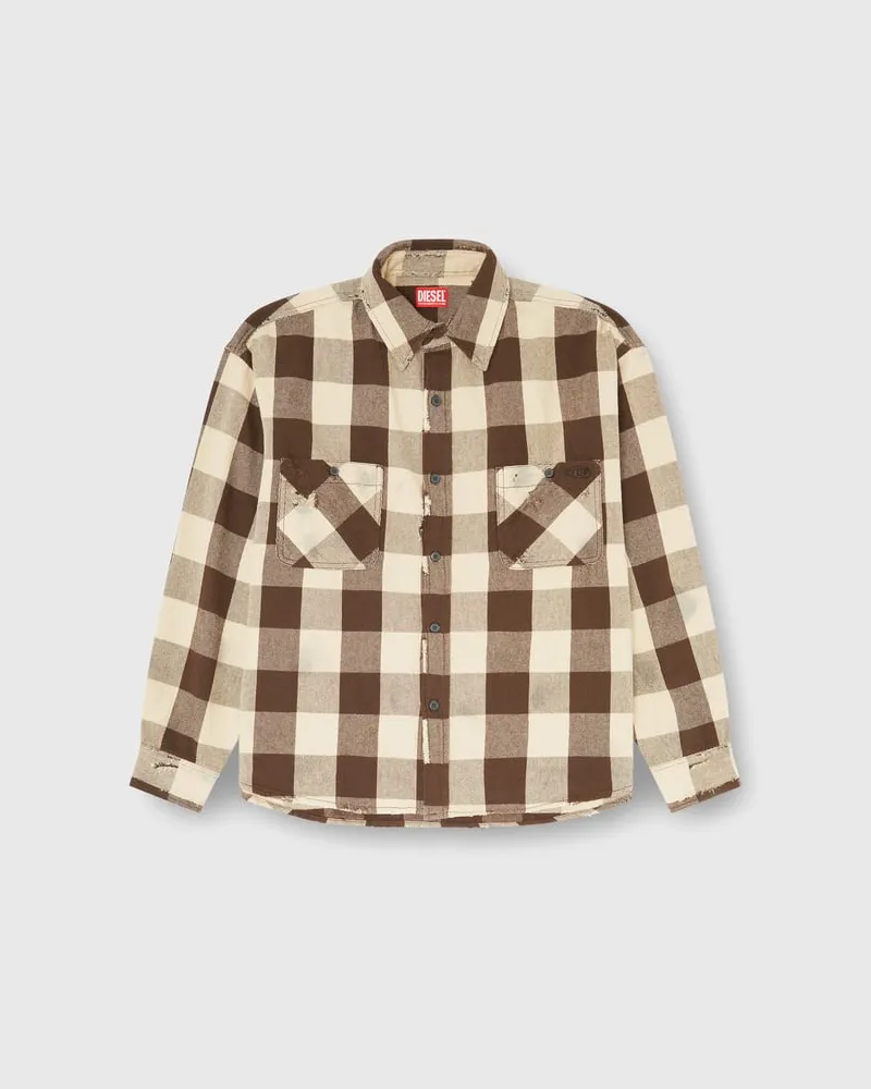 Diesel Karohemd mit distressed-Effekt - Hemden - Herren - Bunt Bunt