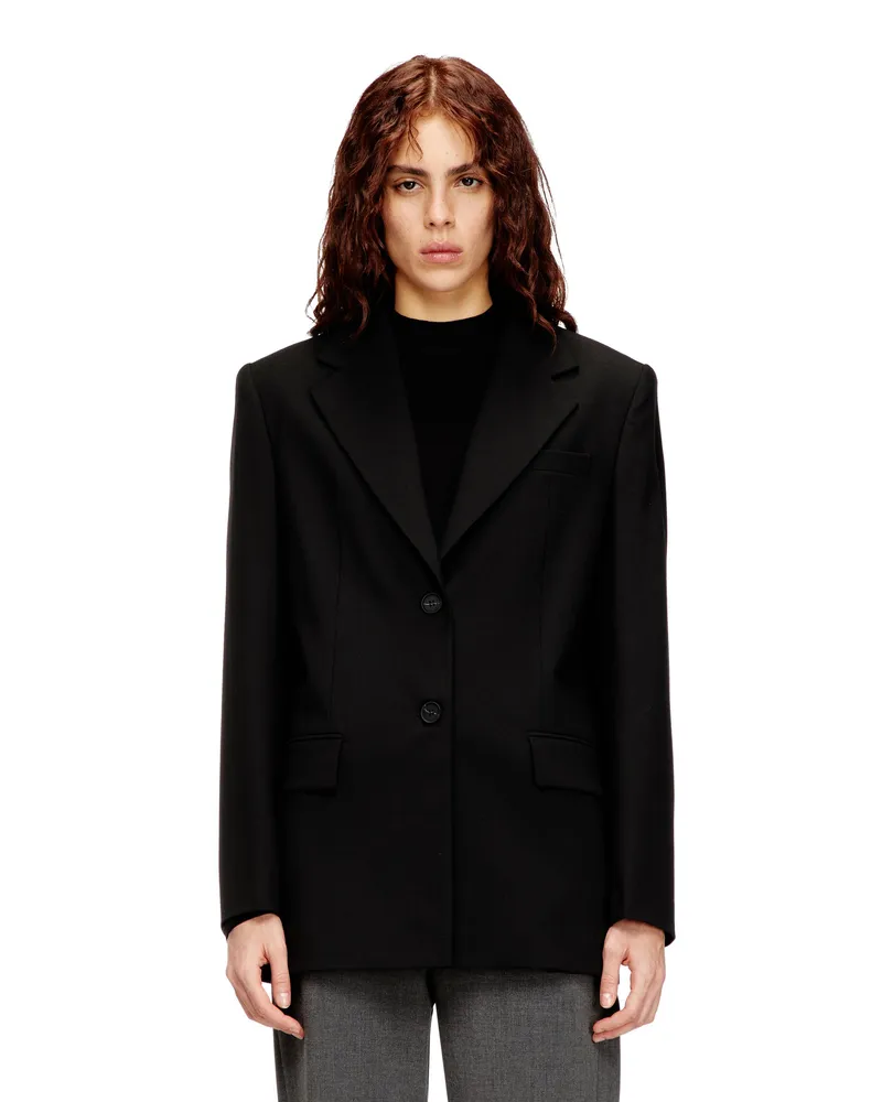 Diesel Blazer aus Wollmischung - Jacken - Damen - Schwarz Schwarz