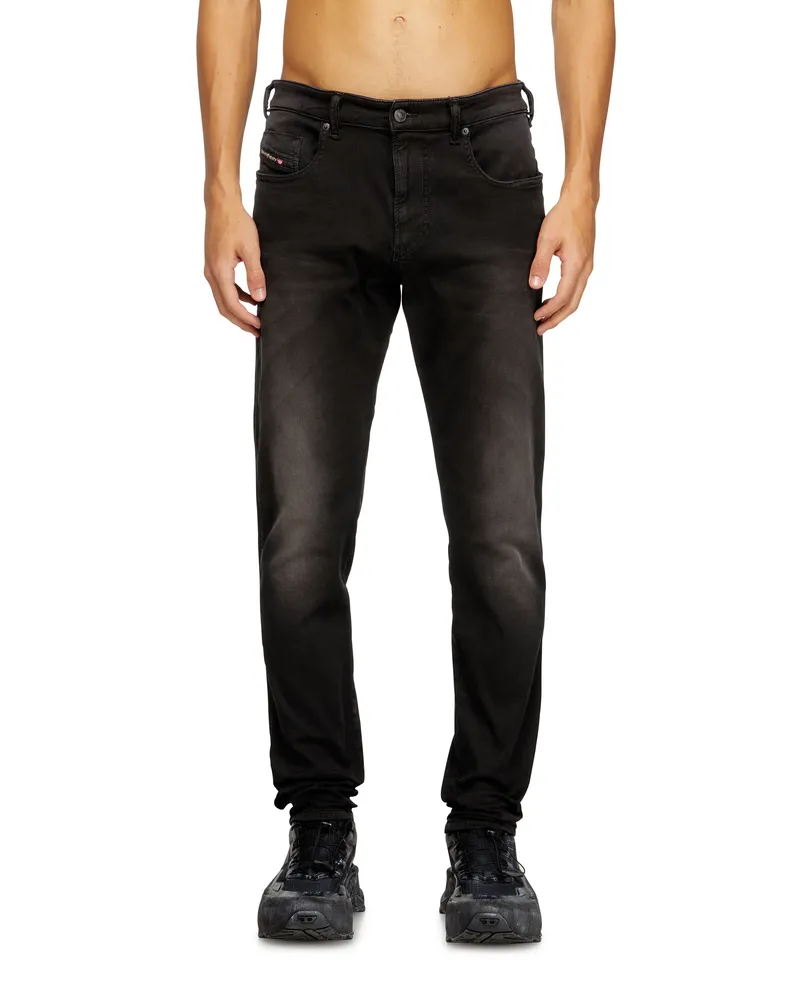 Diesel Slim Regular Waist 2062 D-Strukt Joggjeans, Farbig, Reißverschluss Schwarz