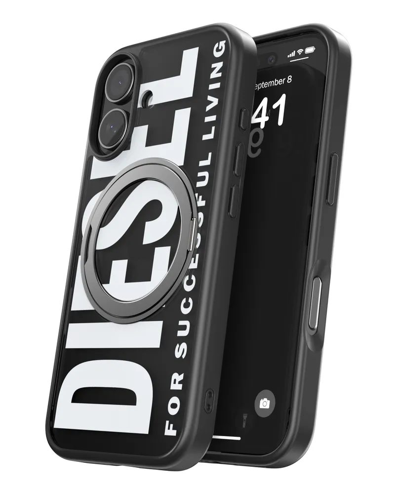 Diesel Ringstand-Magsafe Case für iPhone 17 - Telefonringhalter - Unisex - Schwarz Schwarz