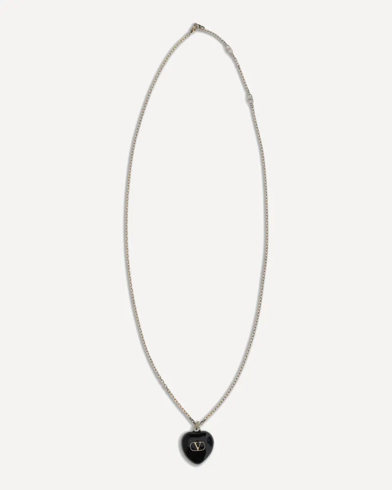 Valentino Garavani Coeur Royal Necklace Female Black