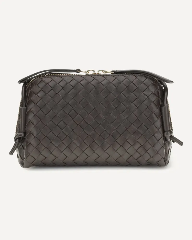 Bottega Veneta Concert Handle Clutch Bag Female Black