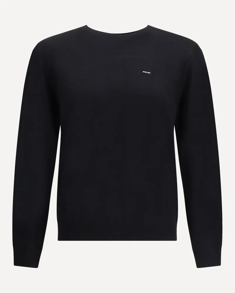 Prada Virgin wool Sweater Male Black