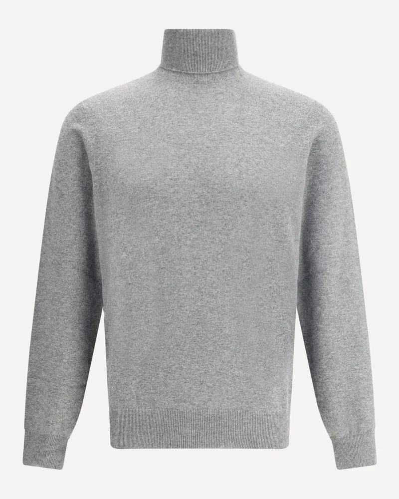 Brunello Cucinelli Turtleneck Sweater Male Grey