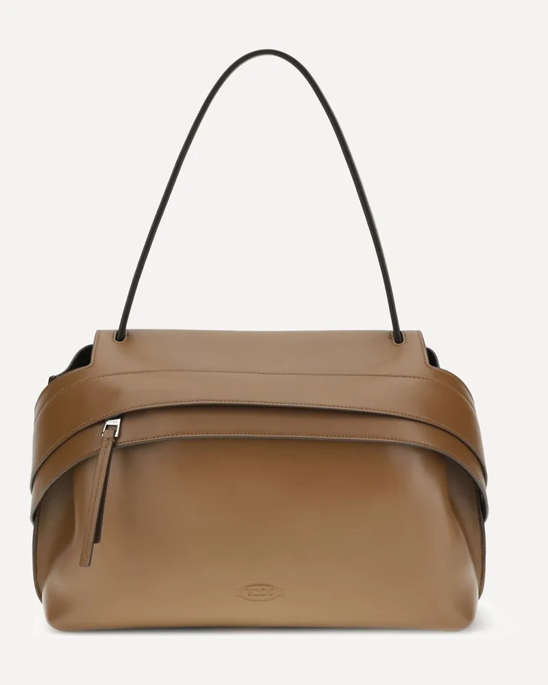TOD'S Wave medium Shoulder Bag Female Brown