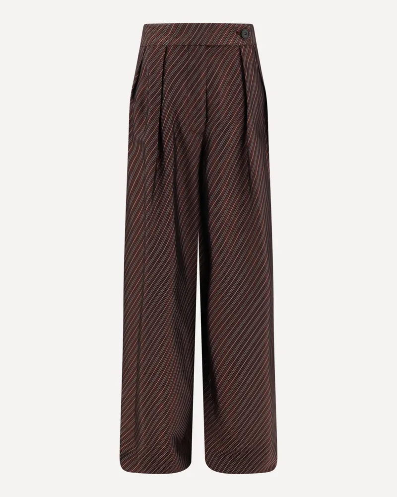 Dries van Noten Pamplonain wide leg Pants Female Bordeaux