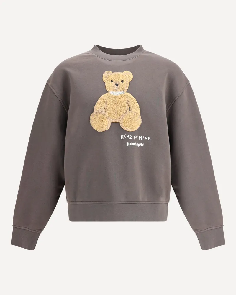 Palm Angels Bear in Mind Sweatshirt Male Brown
