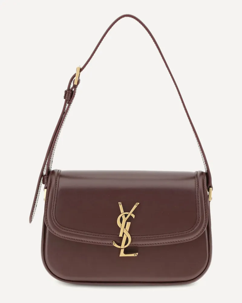 Saint Laurent Solferino mini Shoulder Bag Female Bordeaux