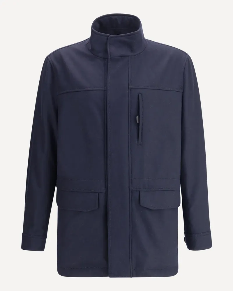 Brioni Field Jacket Male Blue