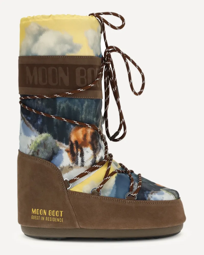 Moon Boot Moon Boot X Guest In Residence print Boots Female Multicolour