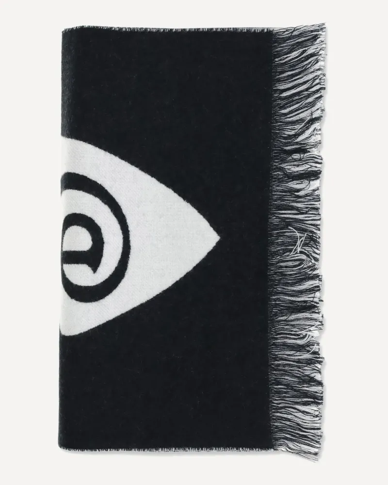 Burberry Wool logo Scarf Female Black