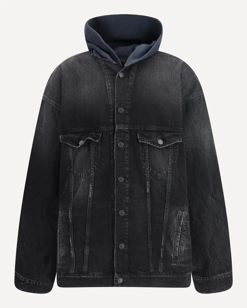 Balenciaga Layered Jacket Male Black