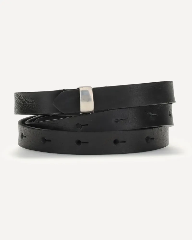 Undercover Leather Belt Male Black