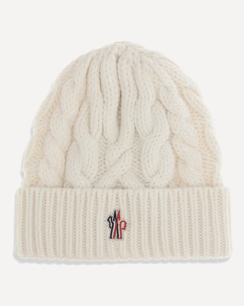 Moncler Beanie Hat Female White