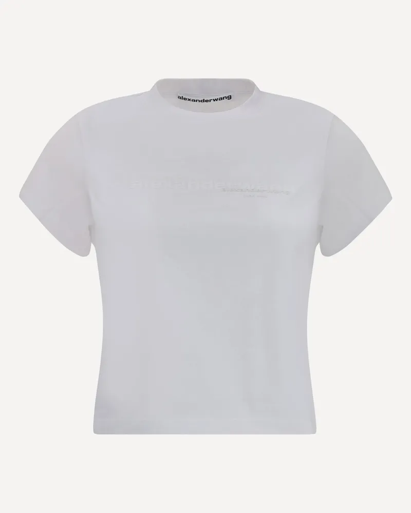 Alexander Wang Cropped T-Shirt Female White