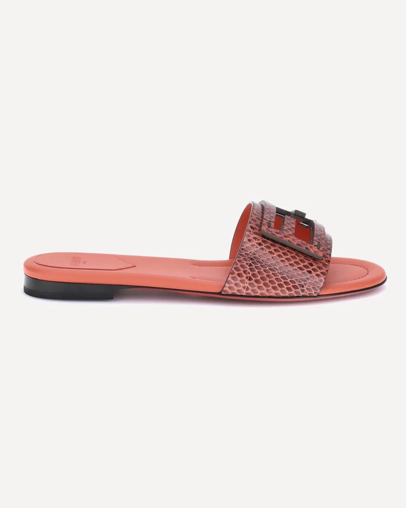 Fendi Python print Sandals Female Red