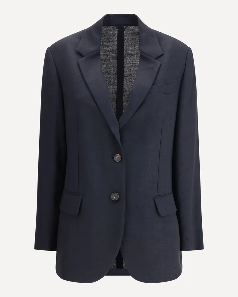 Brunello Cucinelli Virgin wool Blazer Female Blue