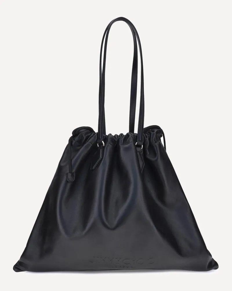 Jimmy Choo Drawstring Shoulder Bag Female Black