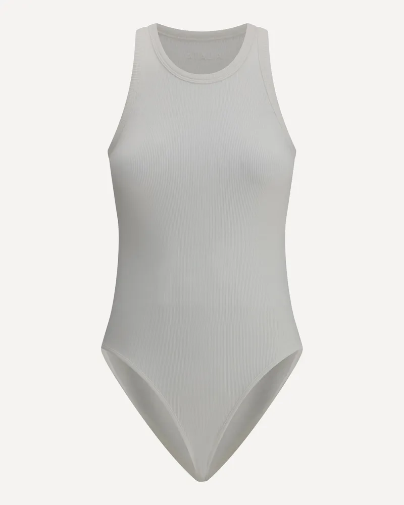 Alaïa Halter ribbed Bodysuit Female White