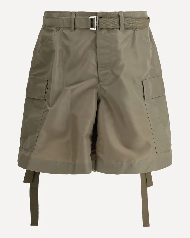 Sacai Cargo Shorts Male Green