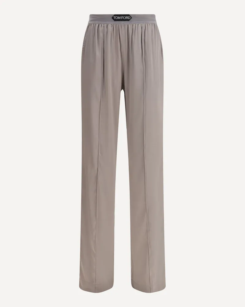 Tom Ford Silk Pants Female Silver