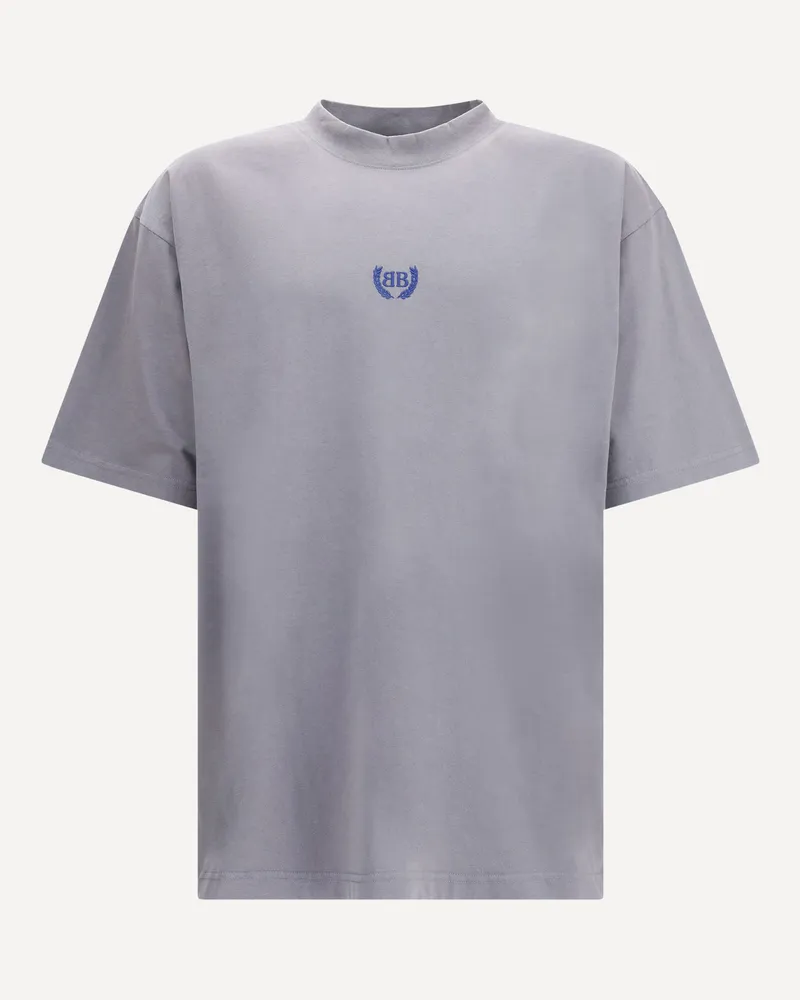 Balenciaga Logoed T-Shirt Male Grey