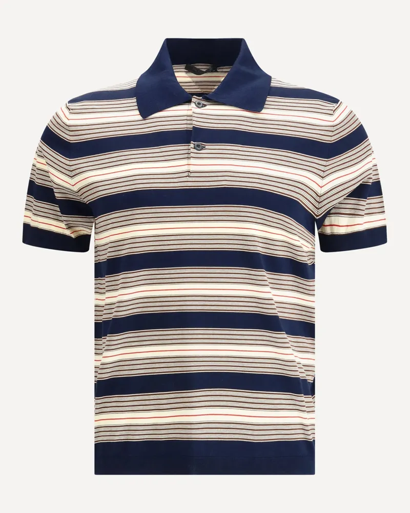 Prada Striped cotton Polo Male Multicolour