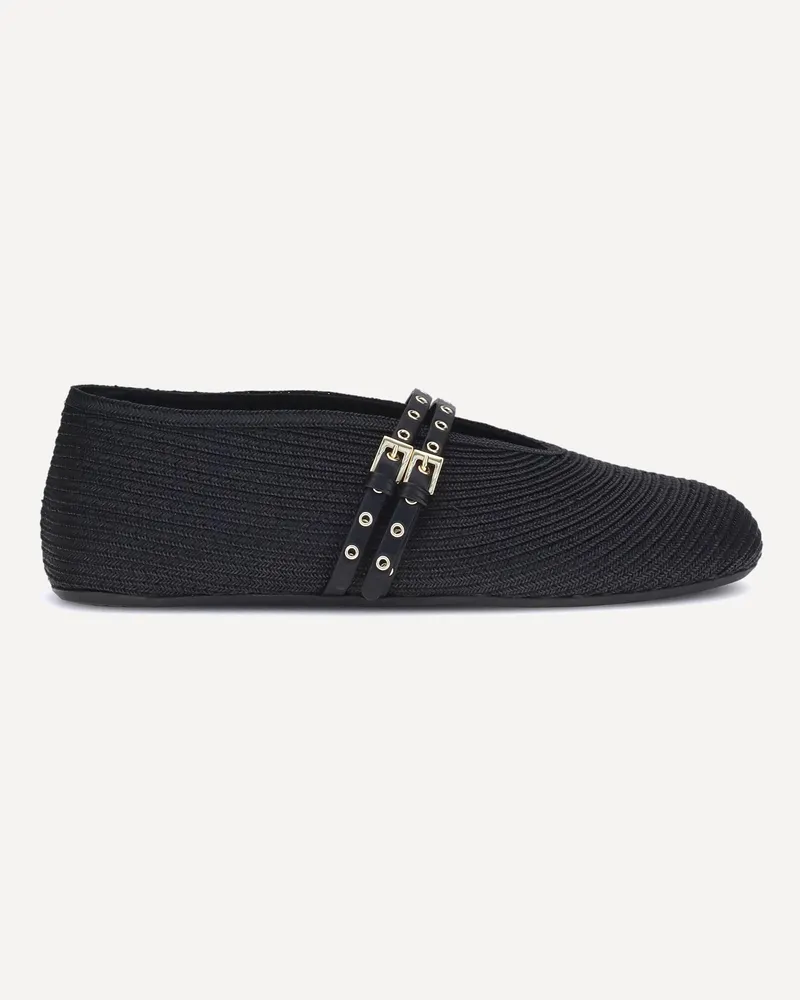 Alaïa Raffia Ballerinas Female Black