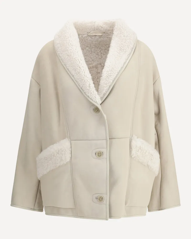 Salvatore Santoro Shearling Jacket Female Cream