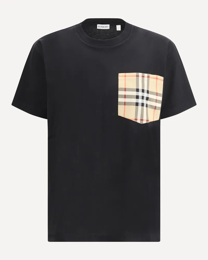 Burberry Archive Check pocket t-shirt Female Black