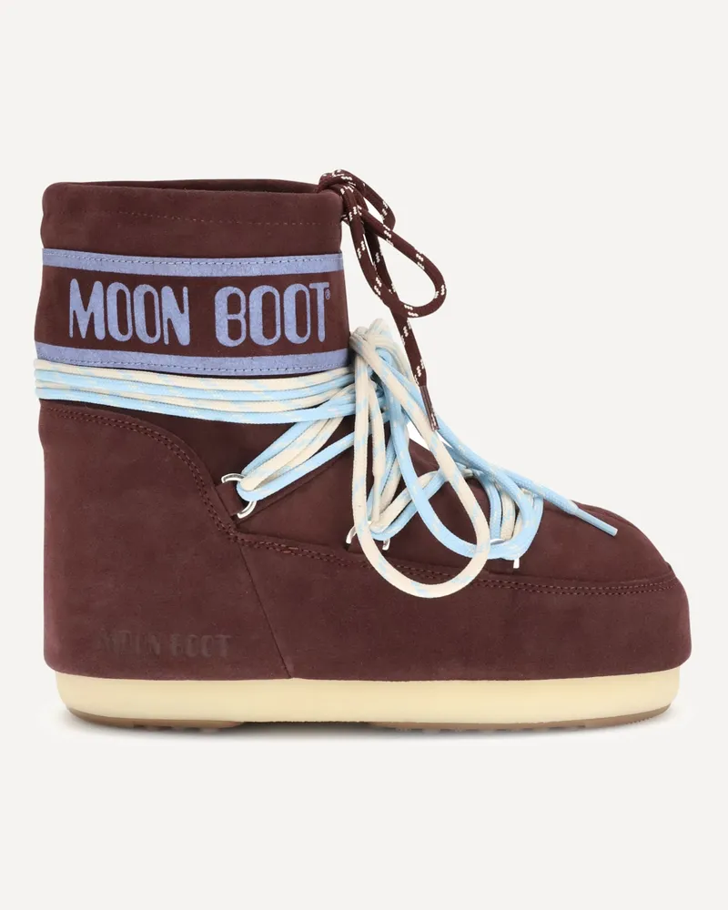 Moon Boot Icon Low suede Boots Female Purple