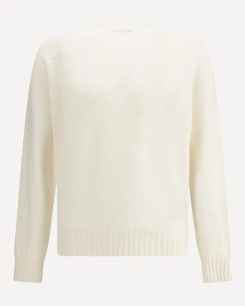 Tom Ford Scottish Teasel Cashmere Ls Crew Neck Male Cream