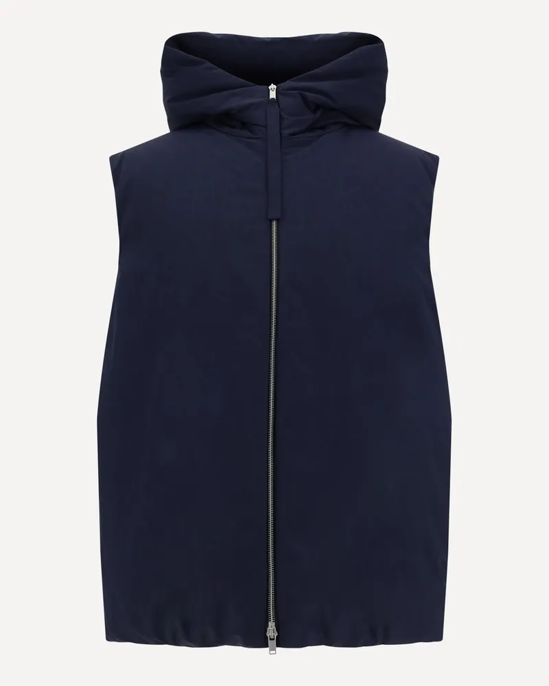 Jil Sander Down Vest Male Blue