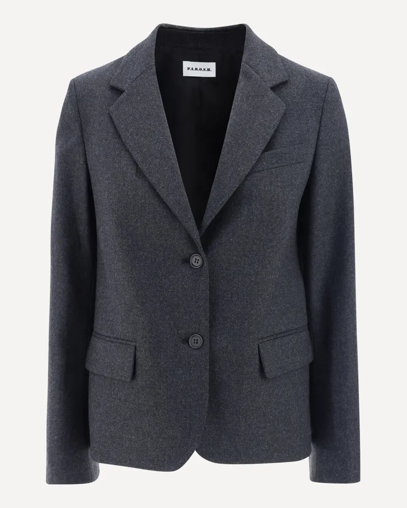 P.A.R.O.S.H. P. A.R. O.S. H. Virgin wool Blazer Female Grey