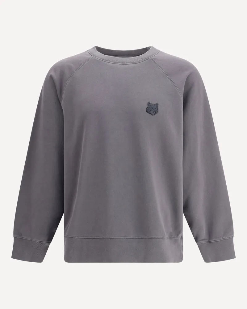 Kitsuné Fox Head oversize Sweatshirt Male Grey