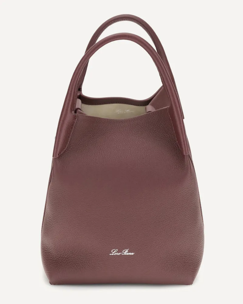 Loro Piana Small Bale Bucket Bag Female Bordeaux
